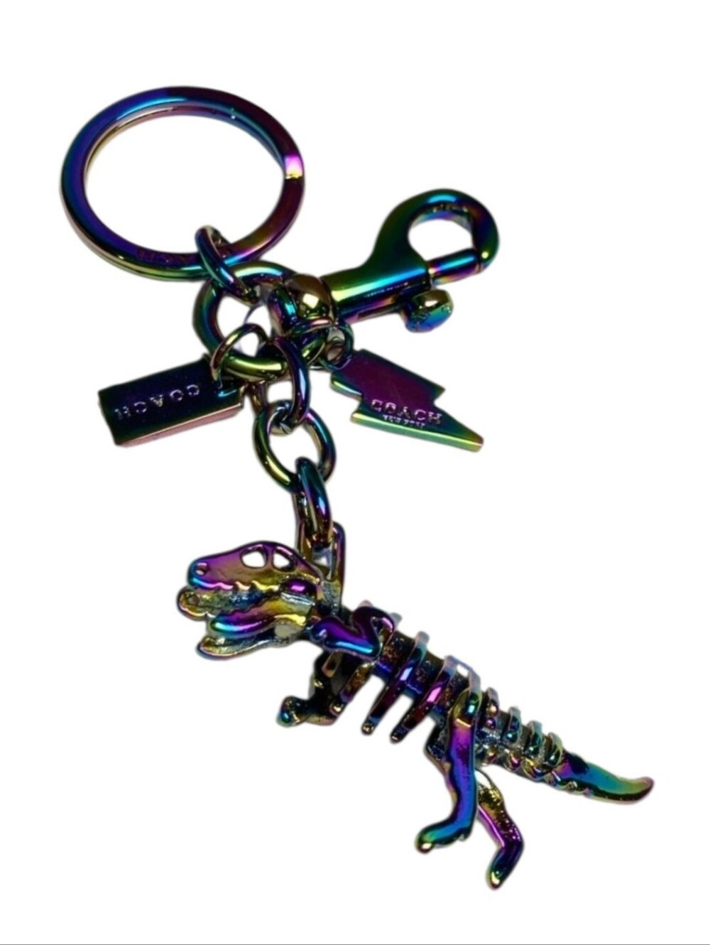 COACH NWOT Rexy Oil Slick Bag Charm